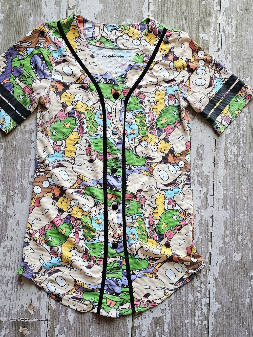 Nickelodeon Rugrats Kids Graphic Baseball Jersey - Multicolor Juniors Small